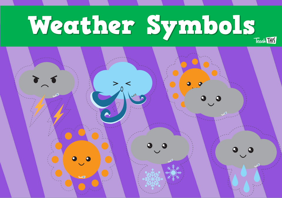 Weather Symbols Teacher Resources and Classroom Games Teach This